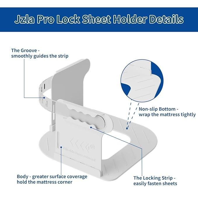 Bedsheet Lock Holder (4pc)